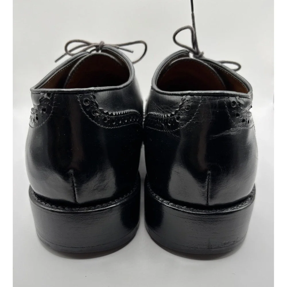 Bruno‎ Magli PLATINUM Black Leather Oxford Goodyear Welt Dress Shoes 8.5